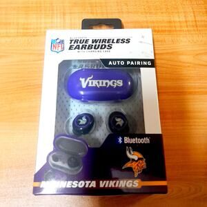 NFL Vikings Wireless Earbuds True Version 2 Red Bluetooth   New Minnesota